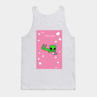 I Love You - Reading Alien Tank Top